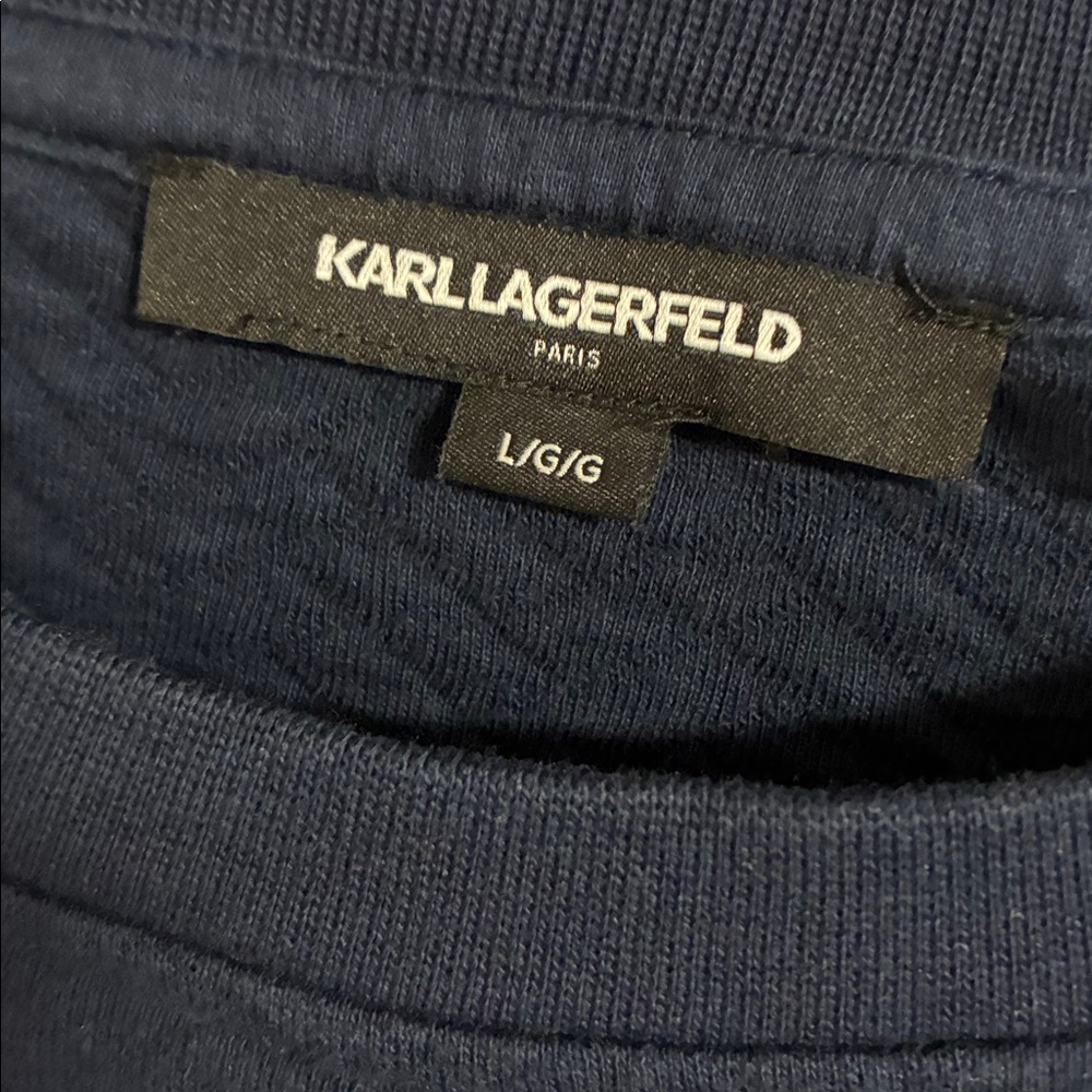Karl Lagerfeld Dark Blue Crewneck Sweater